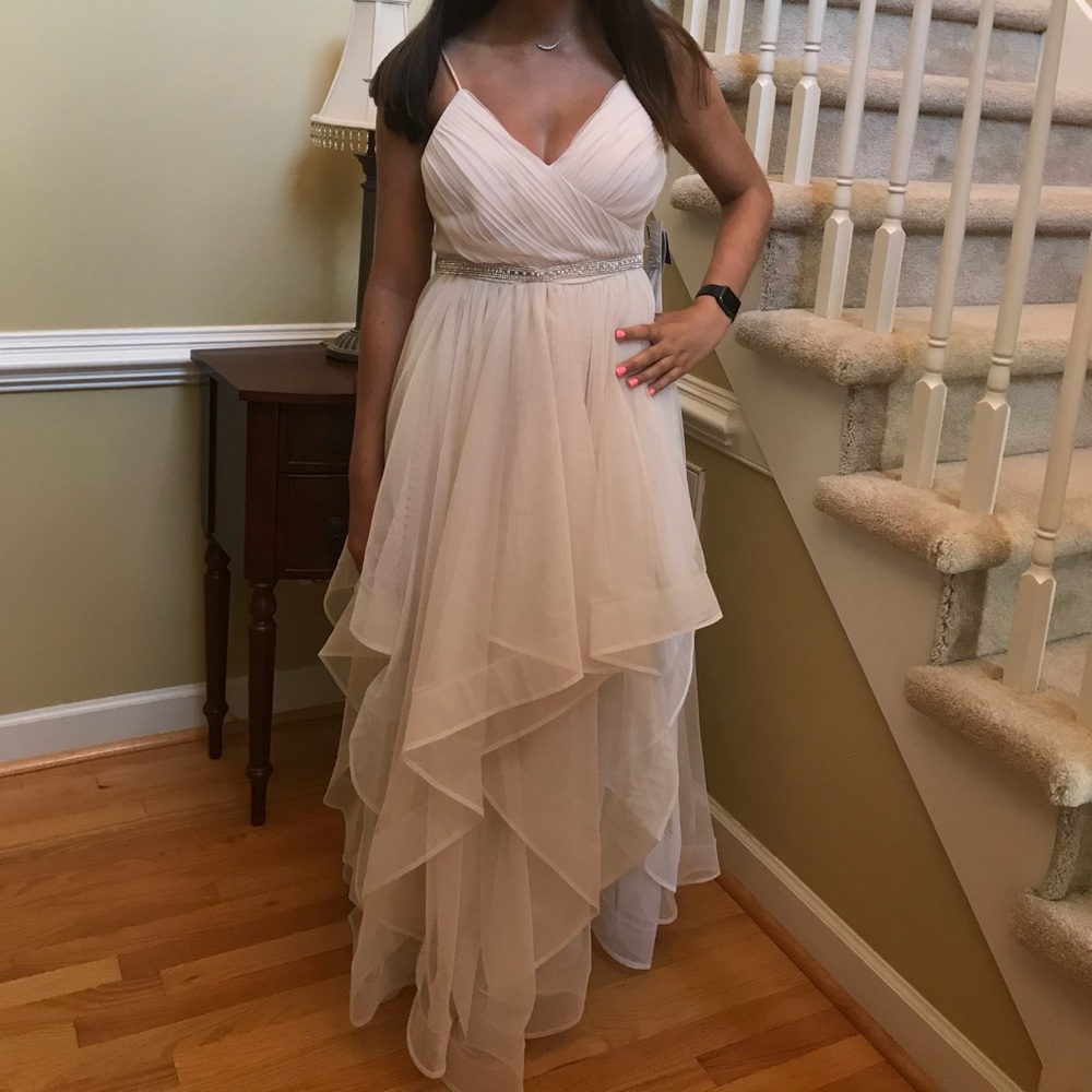 Champagne Colored Prom Dress Size 9 New With Tags
